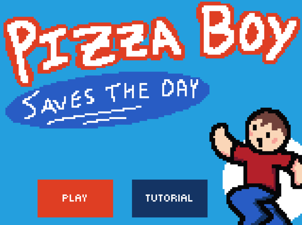 The title screen for my first project